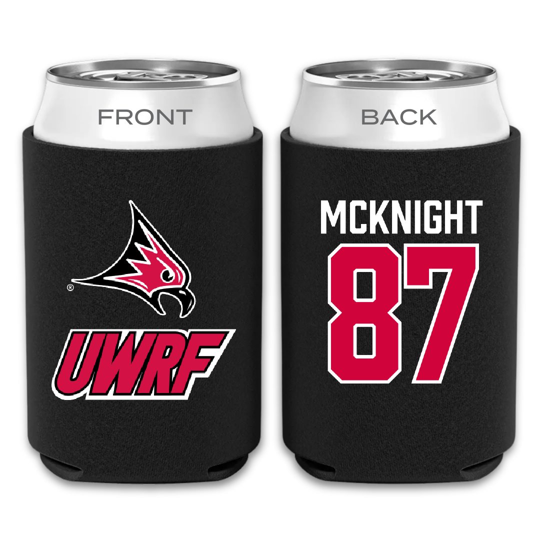 University of Wisconsin-River Falls Football Black Can Cooler - #87 Brody McKnight