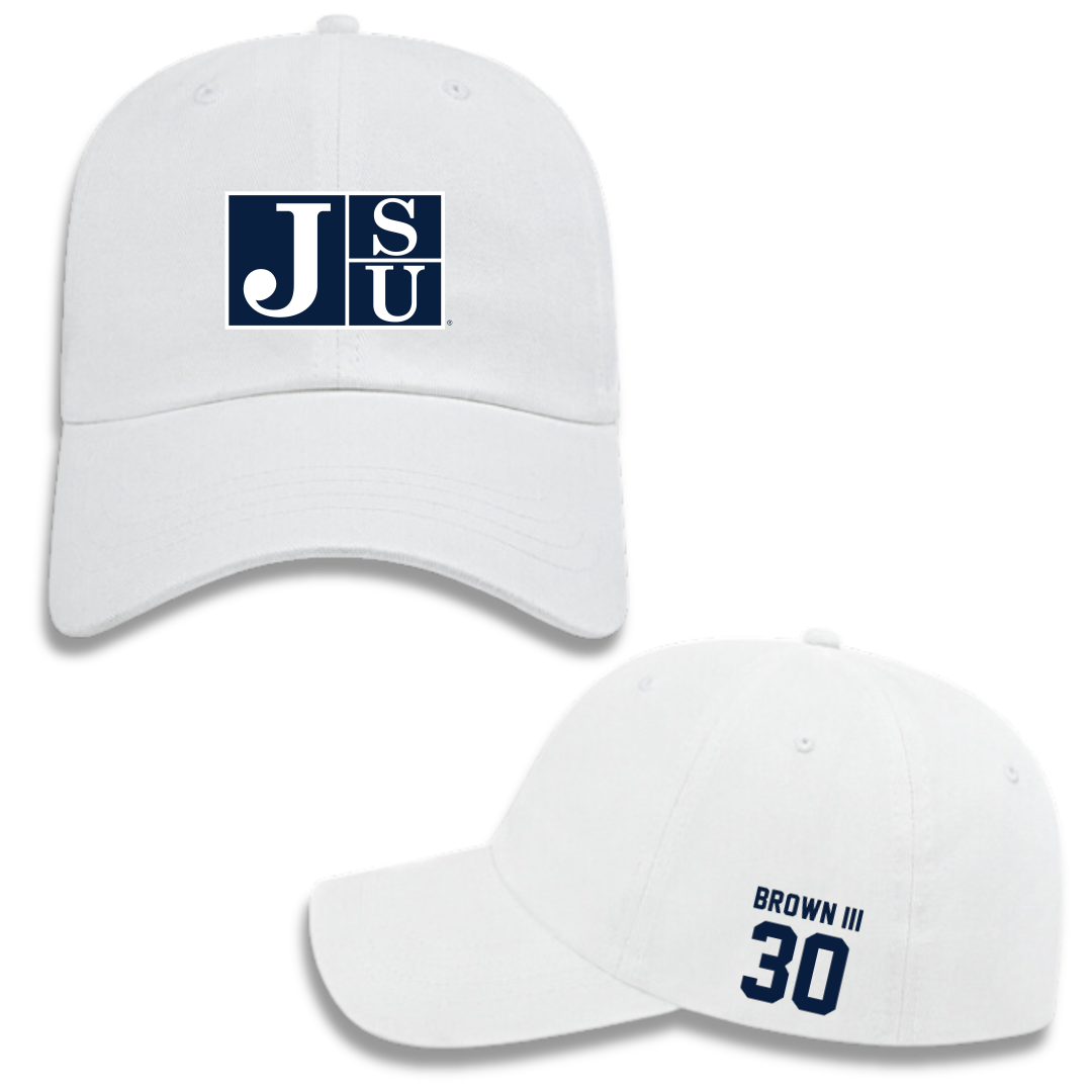 Jackson State University Football White Hat - #30 John Brown III