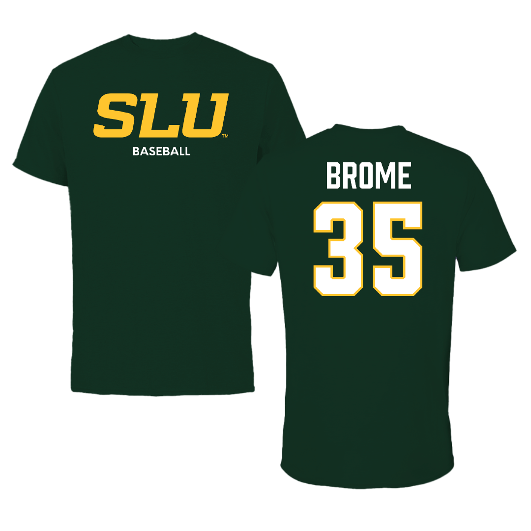 Southeastern Louisiana University Baseball Forest Green Performance Tee - #35 Ryan Brome