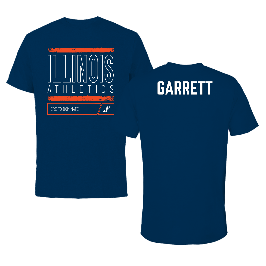 University of Illinois TF and XC Navy Dominate Tee - Kam Garrett