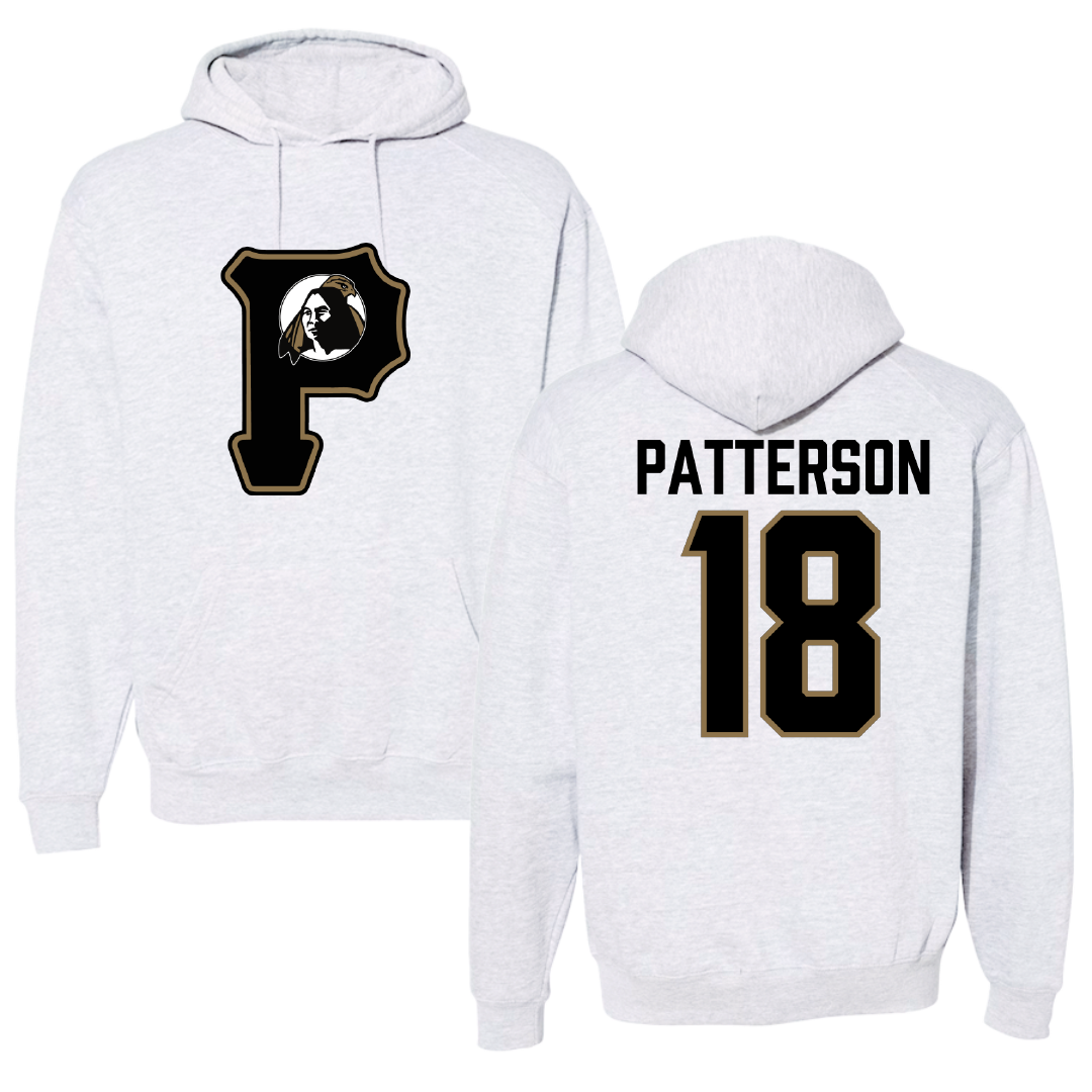 University of North Carolina at Pembroke Volleyball Gray Hoodie - #18 Tyler Patterson