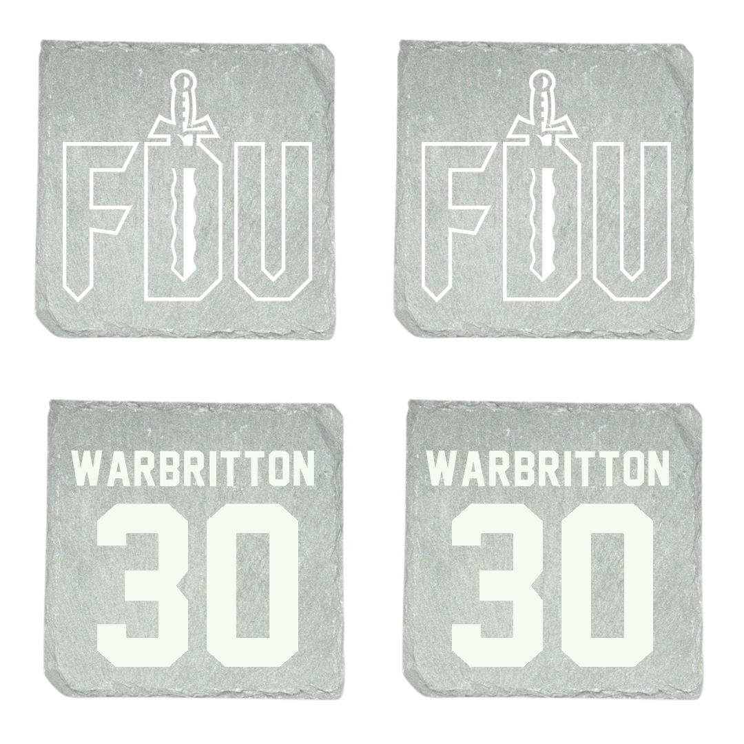 Fairleigh Dickinson University-Metropolitan Campus Volleyball Stone Coaster (4 Pack)  - #30 Kinsley Warbritton