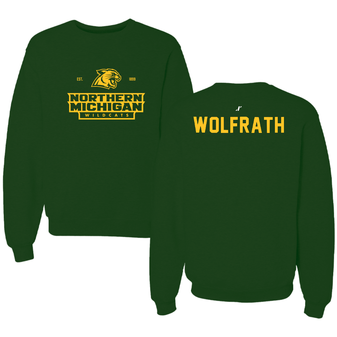 Northern Michigan University TF and XC Forest Green General Crewneck - Ellyse Wolfrath