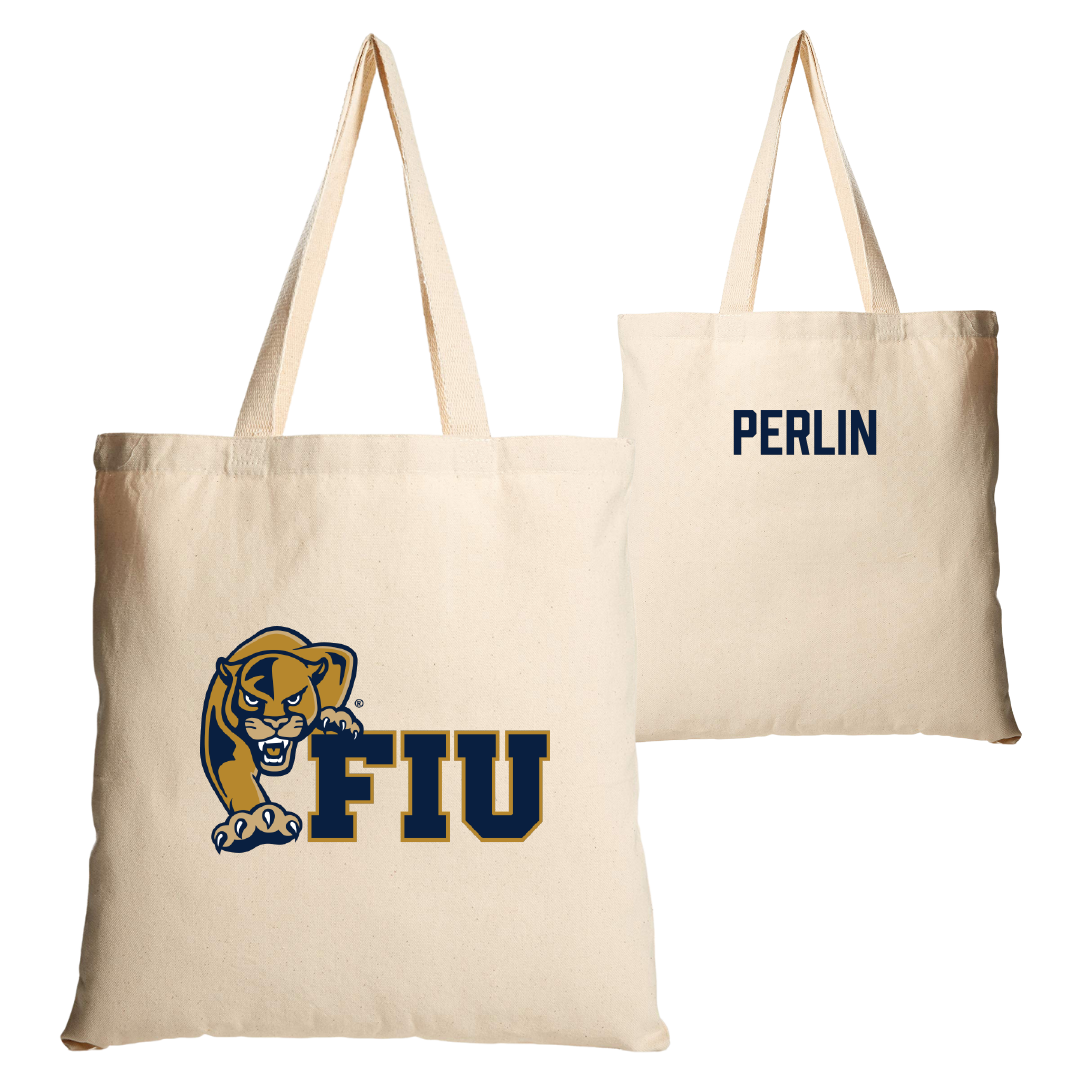 Florida International University TF and XC Tan Canvas Tote Bag - Jeremy Perlin