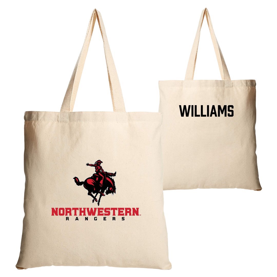 Northwestern Oklahoma State University TF and XC Tan Canvas Tote Bag - Caleb Williams