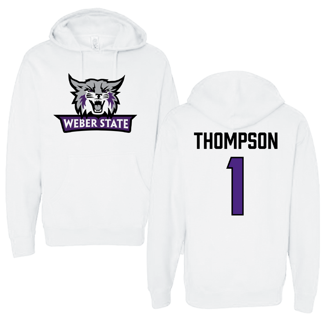 Weber State University Football White Hoodie - #1 Keahnist Thompson