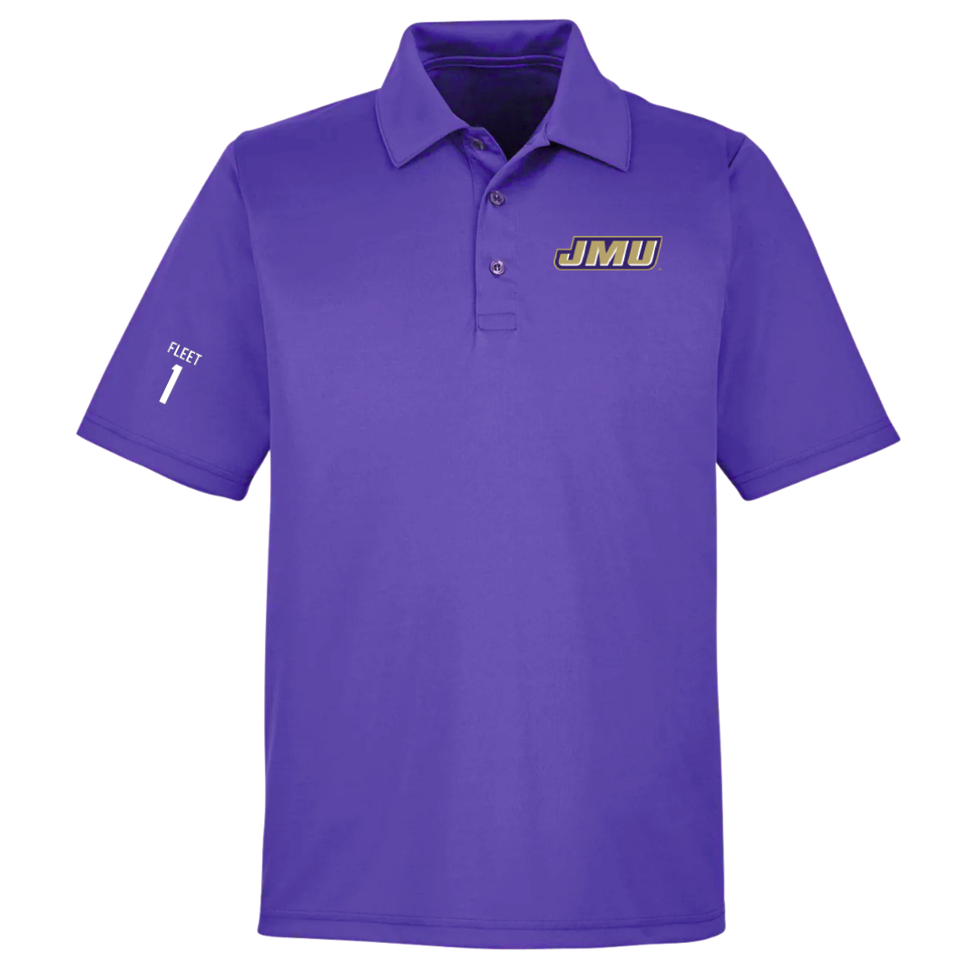 James Madison University Softball Purple Polo - #1 Kirsten Fleet