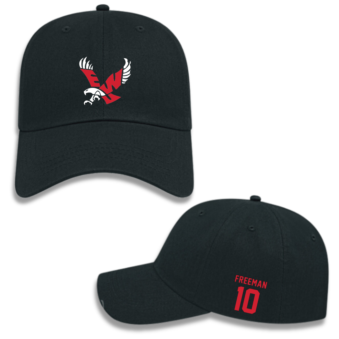 Eastern Washington University Soccer (W) Black Hat - #10 Charity Freeman