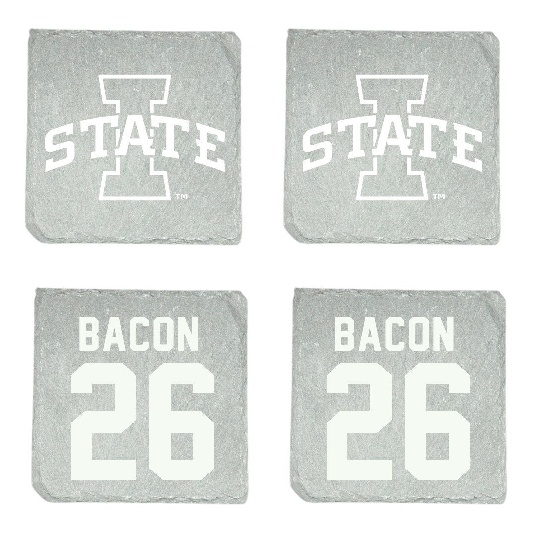 Iowa State University Football Stone Coaster (4 Pack)  - #26 Caleb Bacon