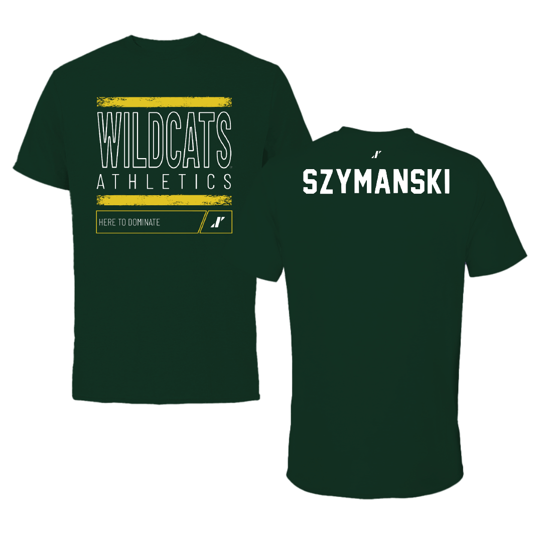 Northern Michigan University TF and XC Forest Green Dominate Performance Tee - Madi Szymanski