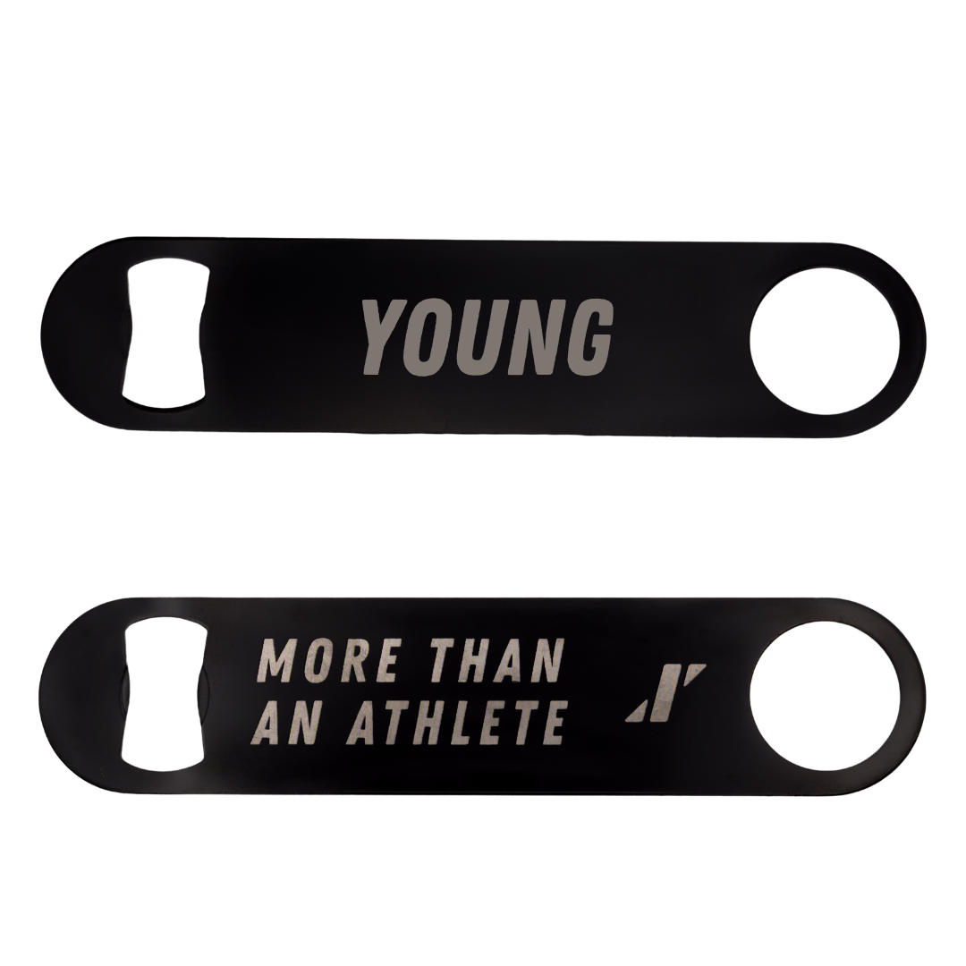 Ball State University Swimming & Diving Black Bottle Opener - Mason Young