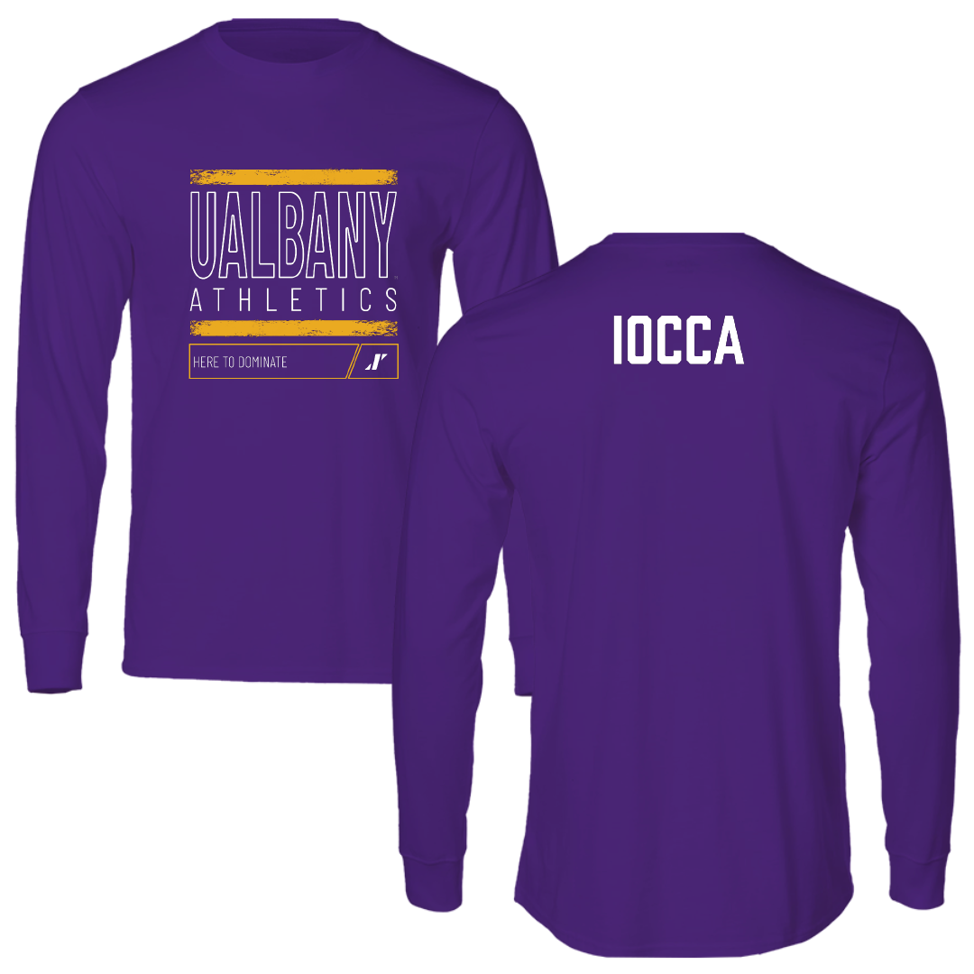 University at Albany TF and XC Purple Dominate Long Sleeve - Katie Iocca