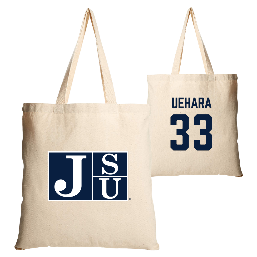 Jackson State University Soccer Tan Canvas Tote Bag - #33 Kalia Uehara