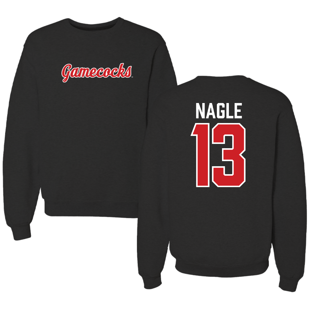 Jacksonville State University Soccer Black Crewneck - #13 Tia Nagle