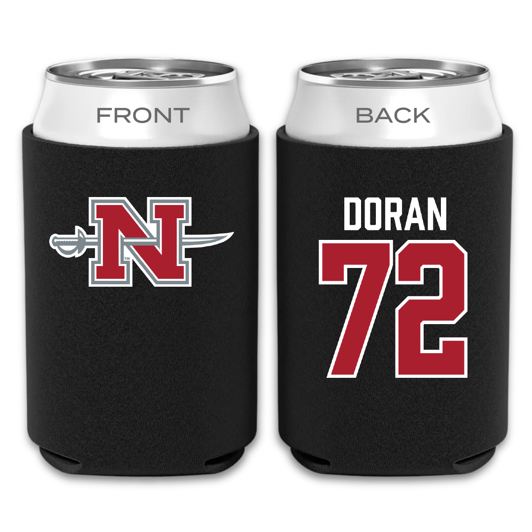 Nicholls State University Football Black Can Cooler - #72 Seth Doran