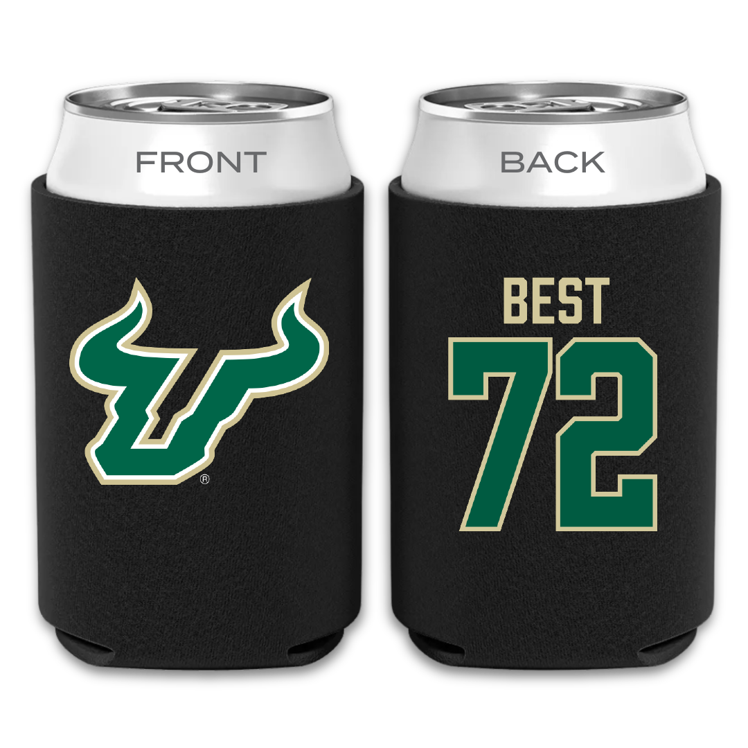 University of South Florida Football Black Can Cooler - #72 Cole Best