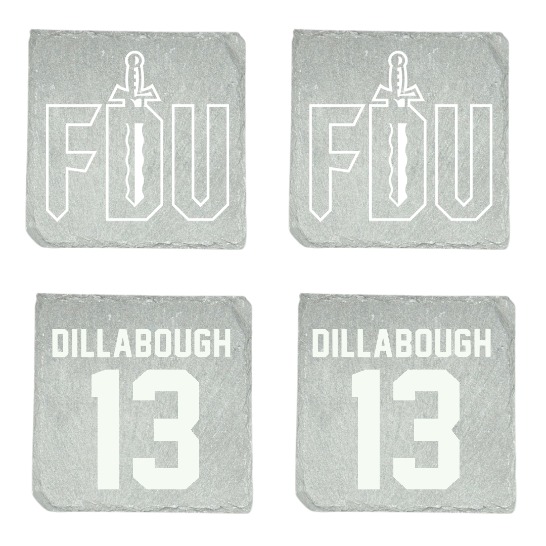 Fairleigh Dickinson University-Metropolitan Campus Lacrosse Stone Coaster (4 Pack)  - #13 Karly Dillabough
