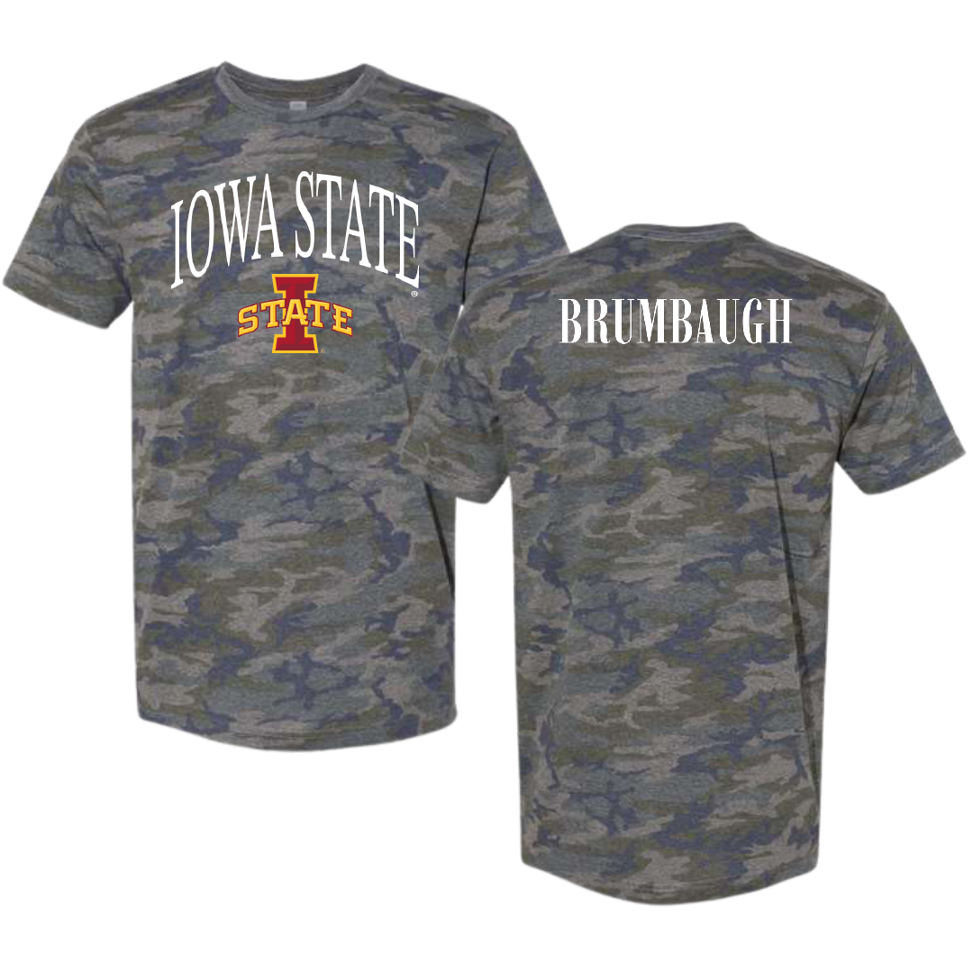 Iowa State University TF and XC Vintage Camo Tee - Jadan Brumbaugh