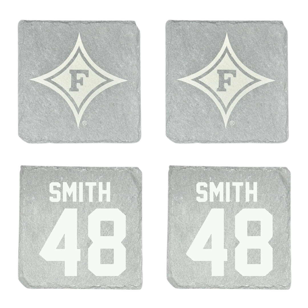 Furman University Football Stone Coaster (4 Pack)  - #48 Luke Smith