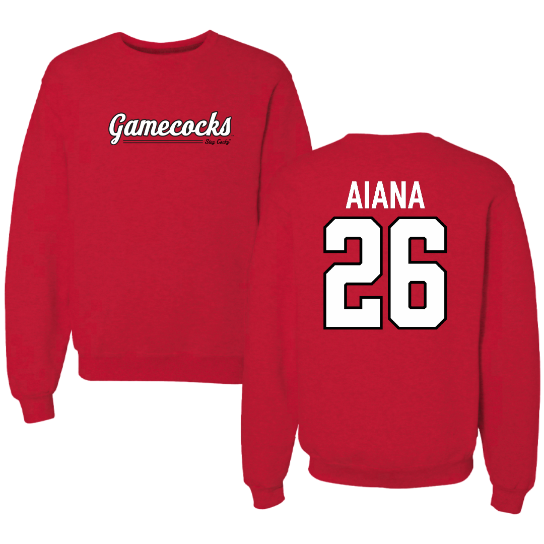 Jacksonville State University Volleyball Red General Crewneck - #26 Hana Aiana