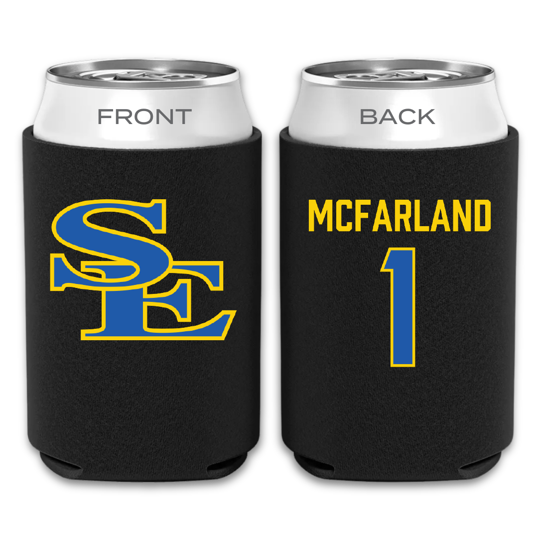Southeastern Oklahoma State University Volleyball Black Can Cooler - #1 Riley McFarland