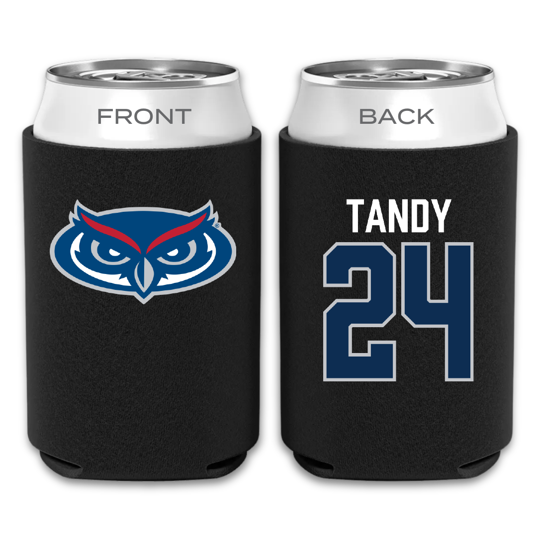Florida Atlantic University Basketball Black Can Cooler - #24 Dekeyvan Tandy