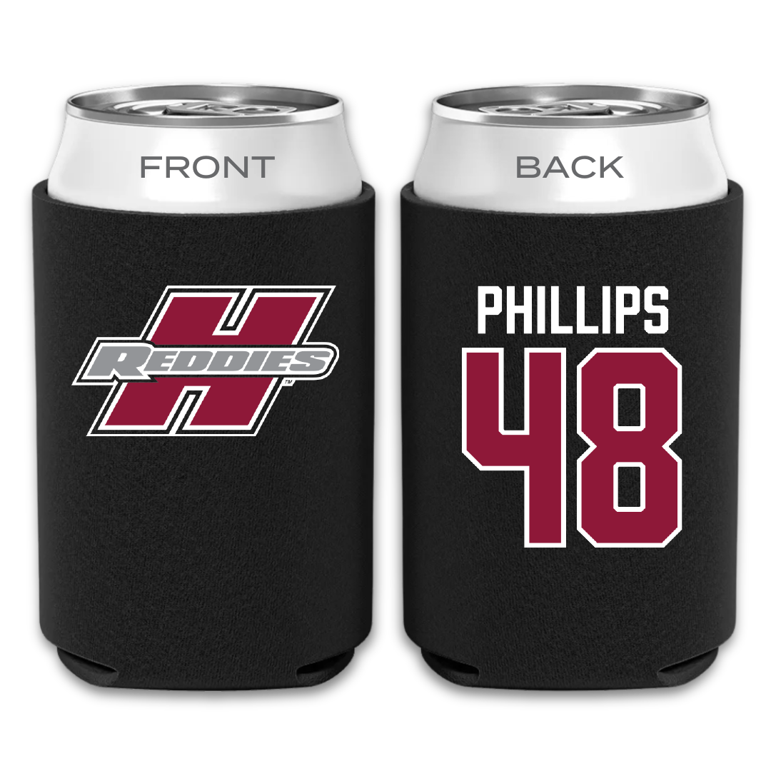 Henderson State University Baseball Black Can Cooler - #48 Austin Phillips