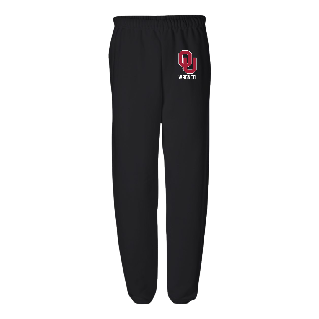 University of Oklahoma Soccer (W) Black Sweatpants - #20 Chelsea Wagner