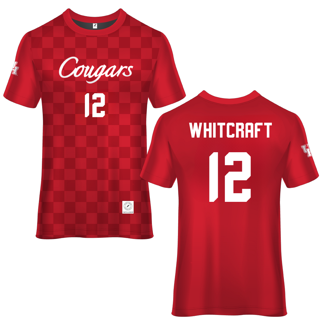 University of Houston Red Soccer Jersey - #12 Alex Whitcraft