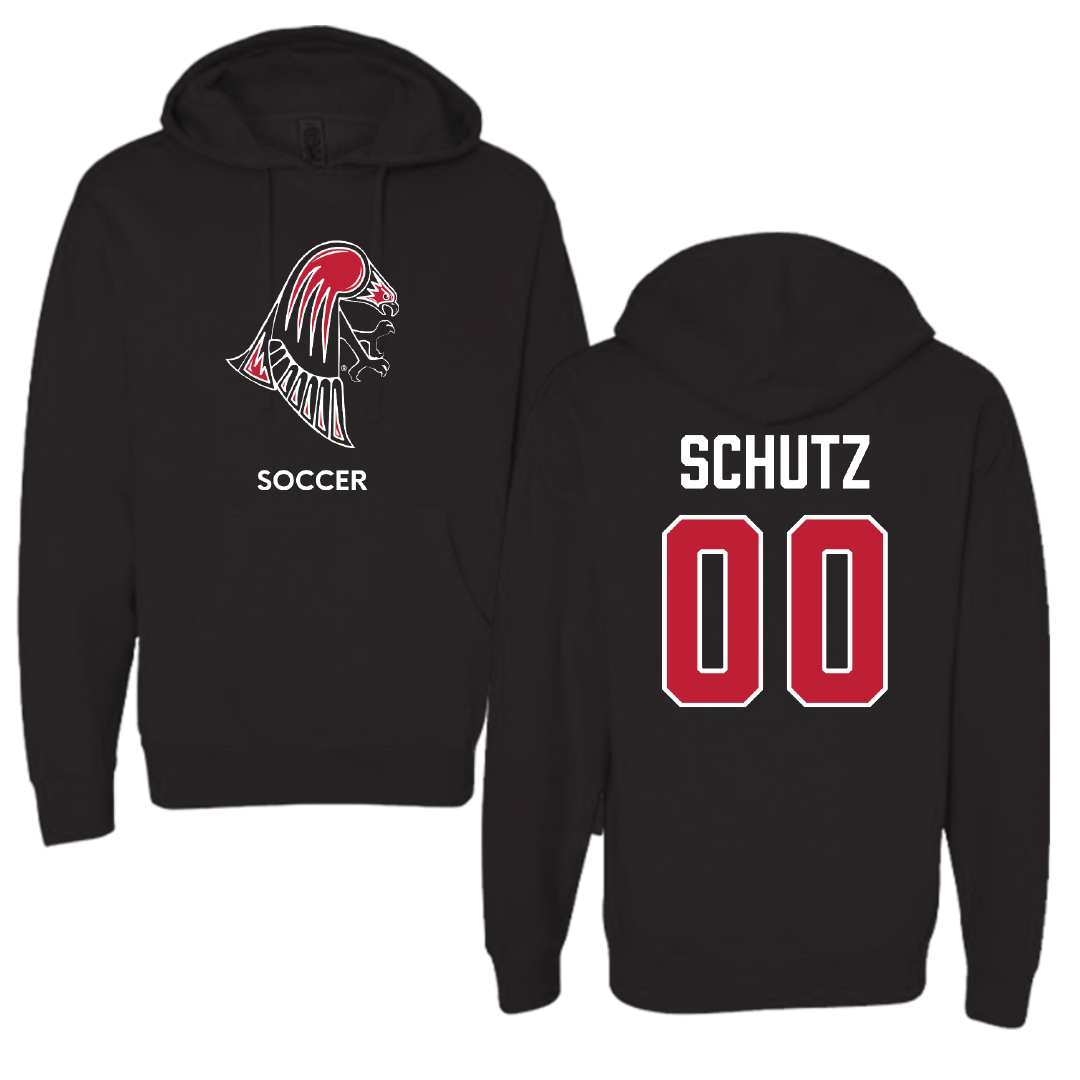 University of Wisconsin-River Falls Soccer (W) Black Hoodie - #00 Lauryn Schutz
