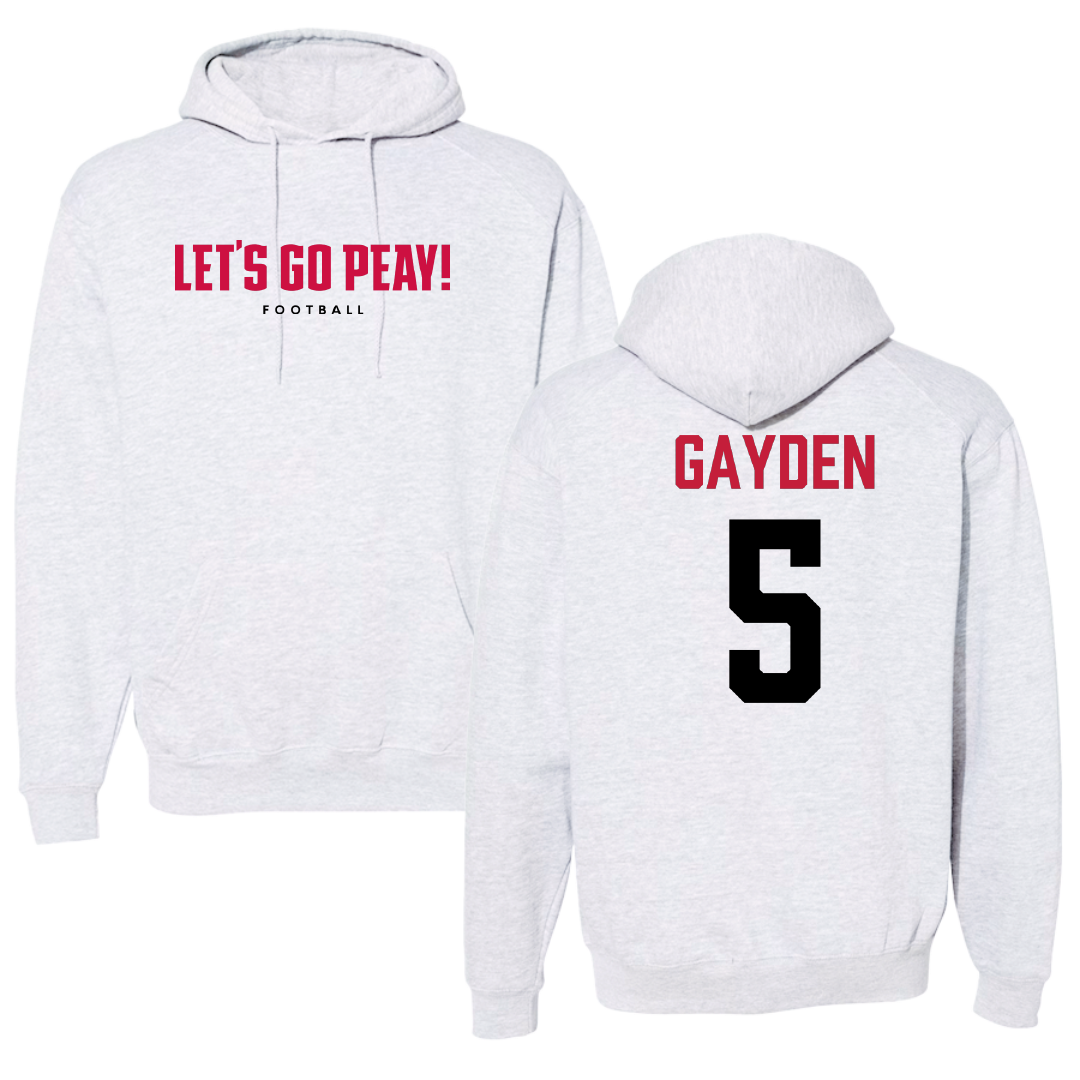 Austin Peay State University Football Gray Hoodie - #5 Tae Gayden