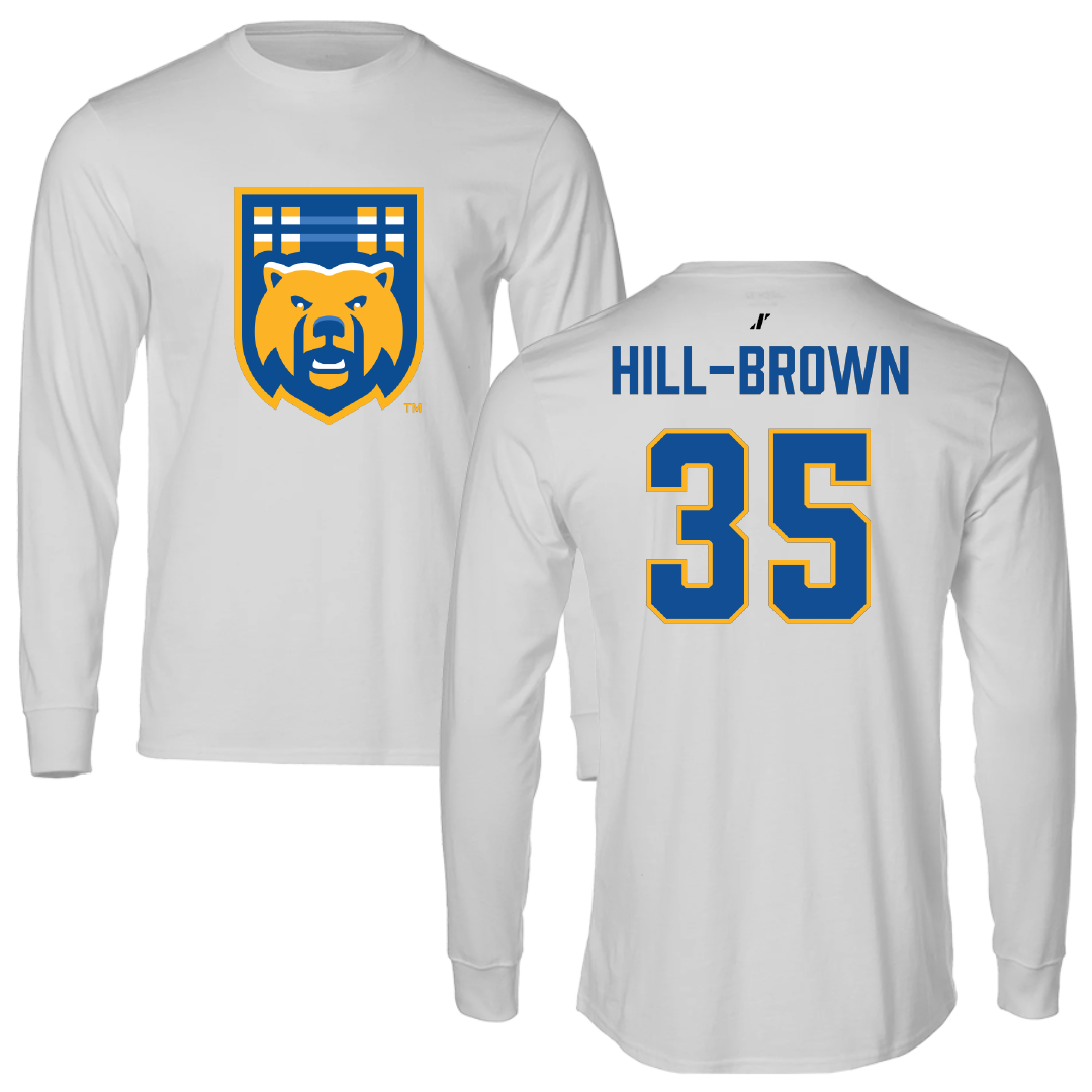 University of California-Riverside Basketball Light Gray Performance Long Sleeve - #35 Tiairra Hill-Brown