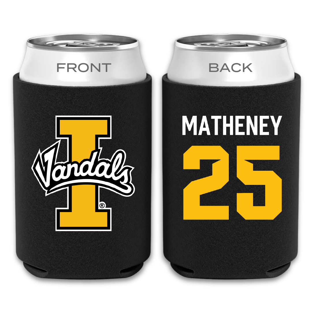 University of Idaho Football Black Can Cooler - #25 Carlos Matheney