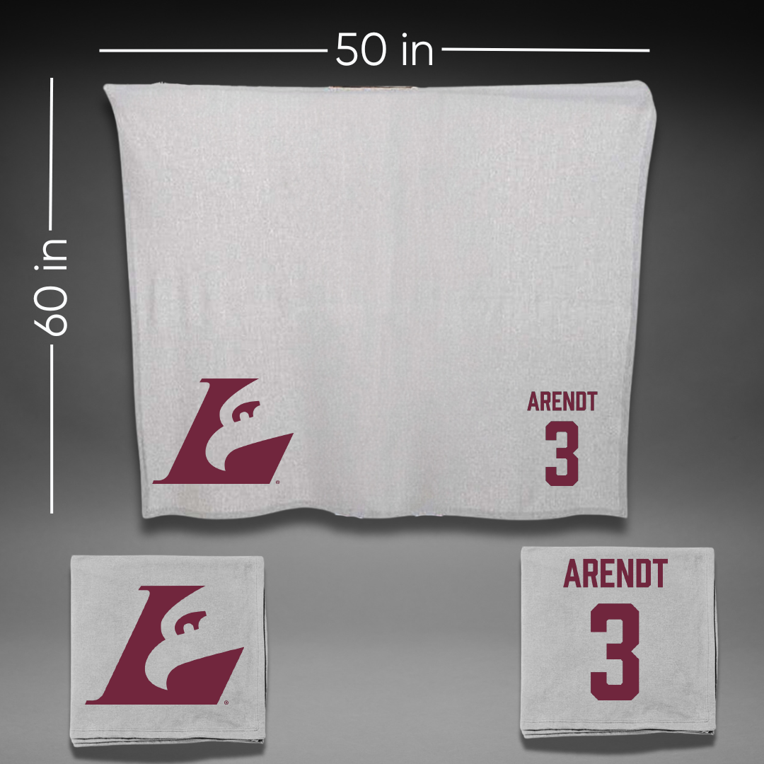 University of Wisconsin-La Crosse Football Gray Blanket - #3 Keaton Arendt