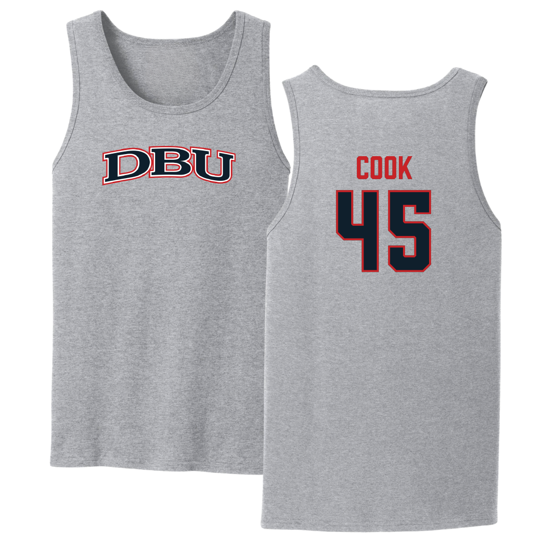 Dallas Baptist University STUNT Sport Gray Tank Top - #45 Janae Cook