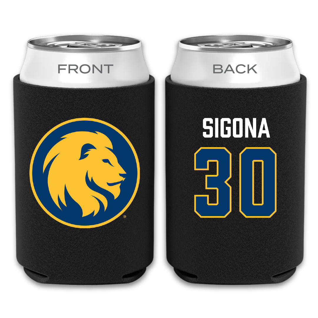 East Texas A&M University Basketball Black Can Cooler - #30 Vinny Sigona