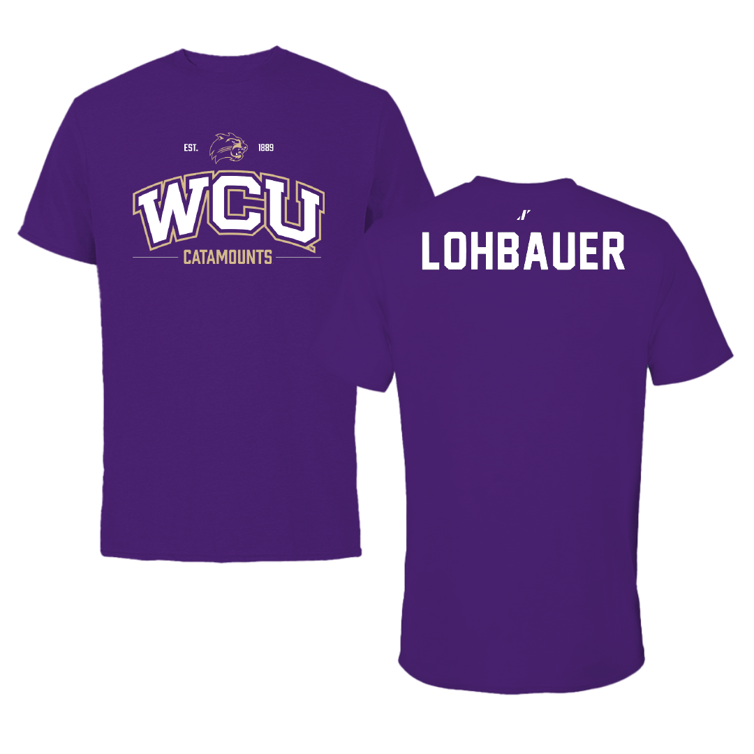 Western Carolina University Golf Purple General Tee - Elizabeth Lohbauer