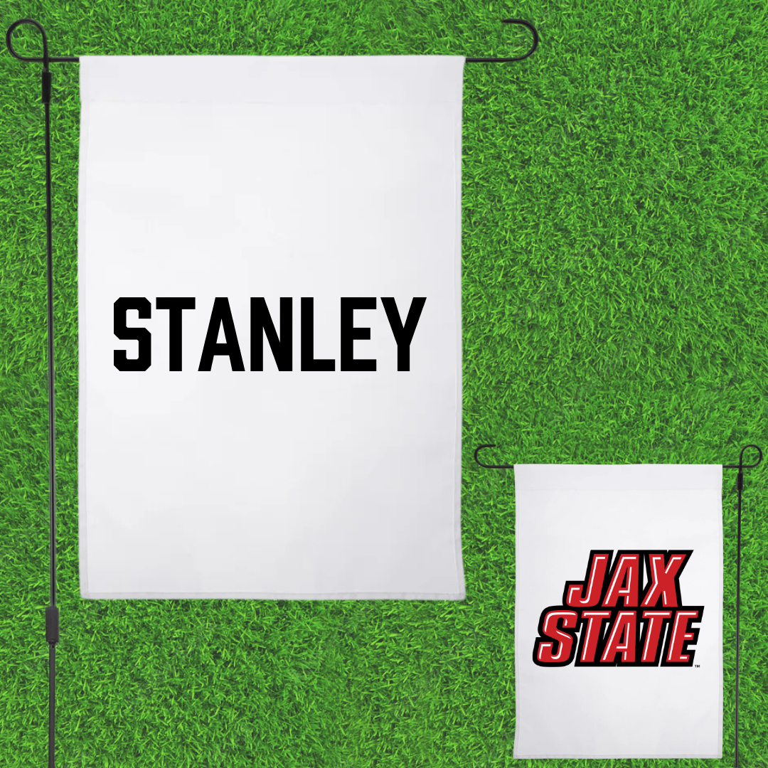 Jacksonville State University TF and XC White Garden Flag - Kayley Stanley