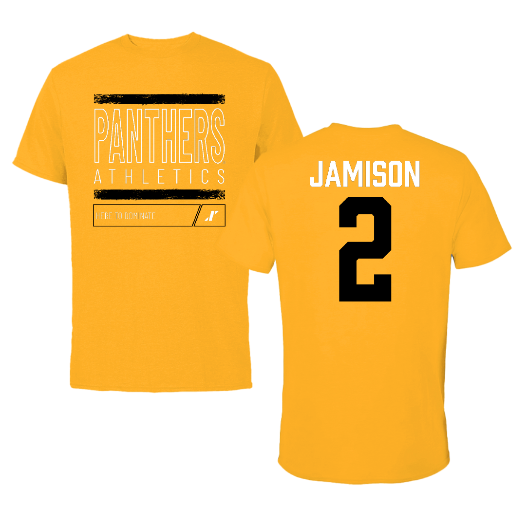 University of Wisconsin-Milwaukee Basketball Gold Dominate Tee - #2 Elijah Jamison