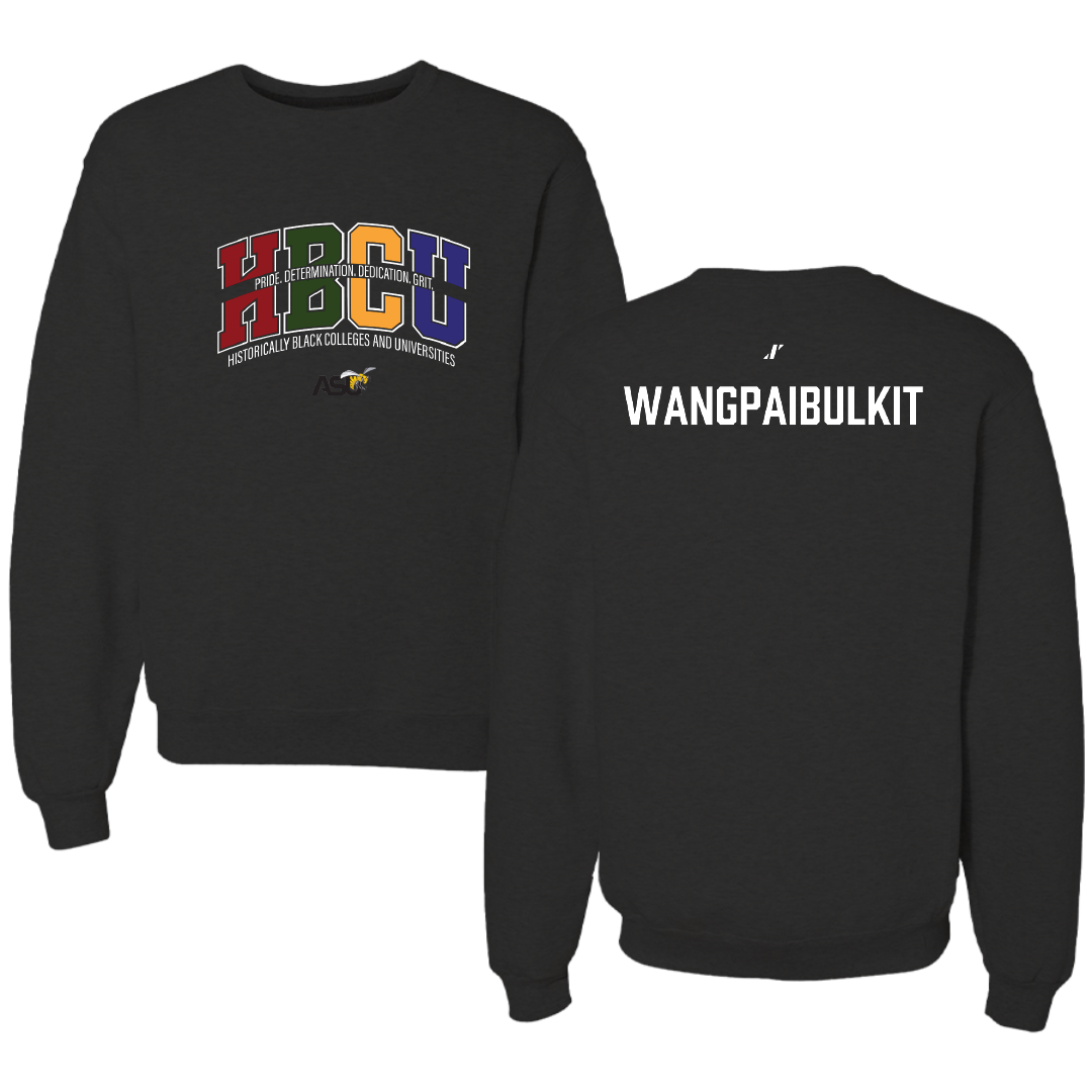 Alabama State University Golf Black HBCU Crewneck - Chotithuch Wangpaibulkit