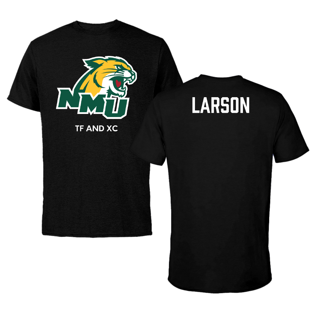 Northern Michigan University TF and XC Black Performance Tee - Ahna Larson