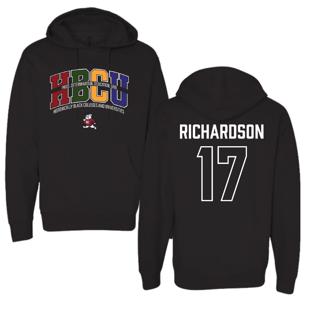 South Carolina State University Football Black HBCU Hoodie - #17 Malik Richardson