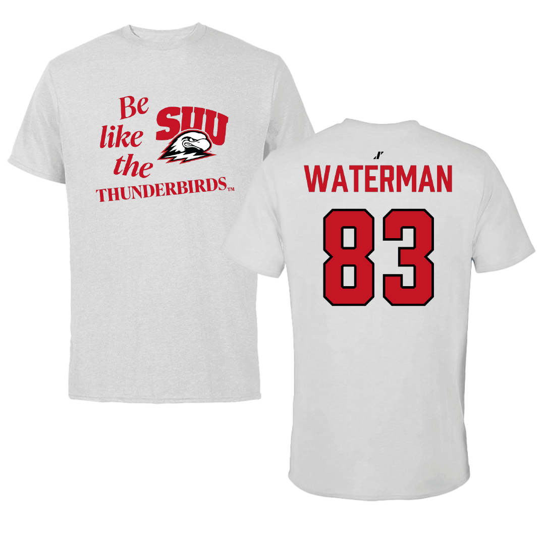 Southern Utah University Football Light Gray Be Like Us Tee - #83 Bryson Waterman