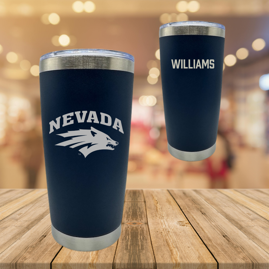 University of Nevada Cheer Navy Stainless Steel Tumbler - Sophie Williams