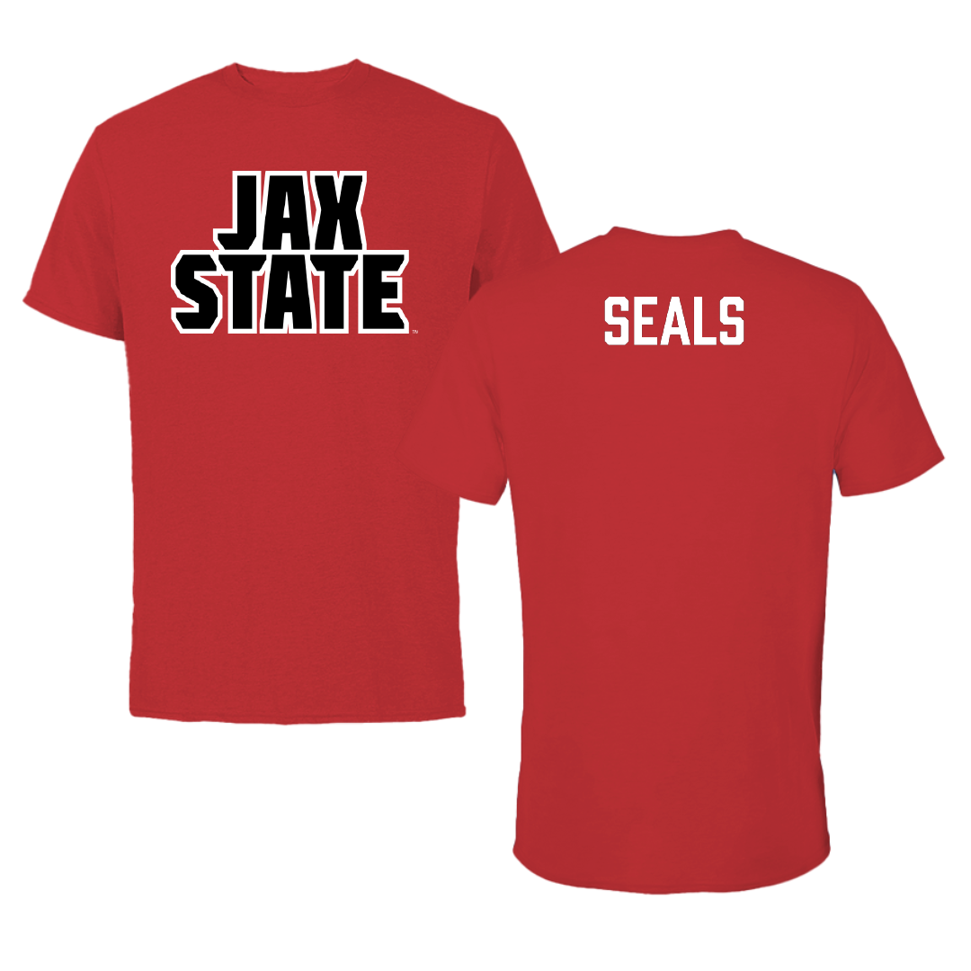 Jacksonville State University TF and XC Red Tee - Lydia Seals