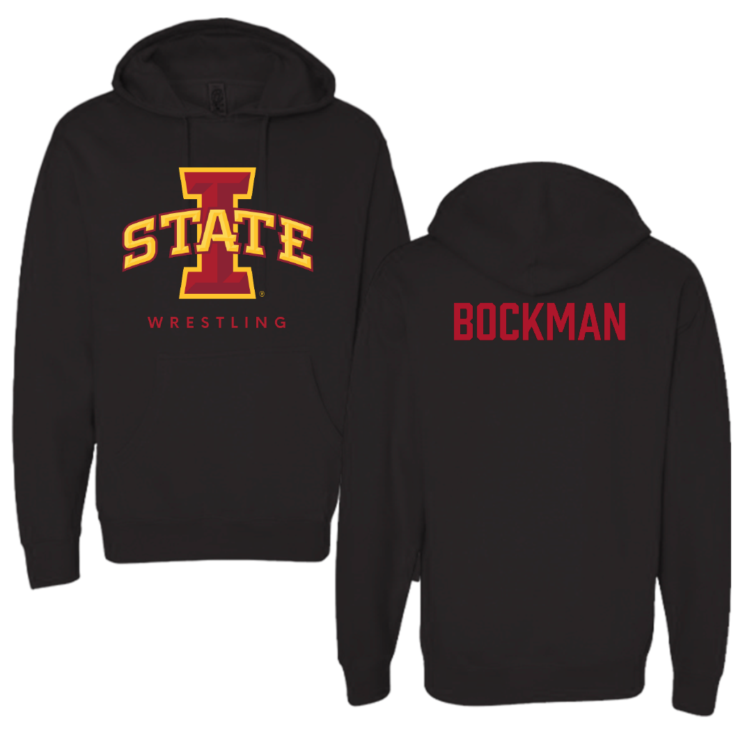 Iowa State University Wrestling Black Hoodie - Evan Bockman