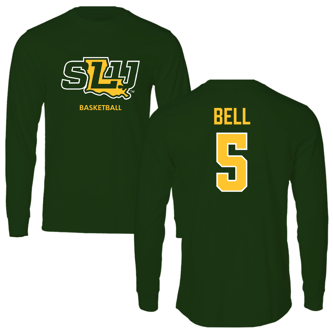 Southeastern Louisiana University Basketball (W) Forest Green Long Sleeve - #5 Taylor Bell