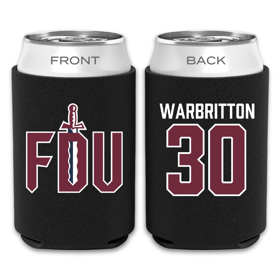 Fairleigh Dickinson University-Metropolitan Campus Volleyball Black Can Cooler - #30 Kinsley Warbritton