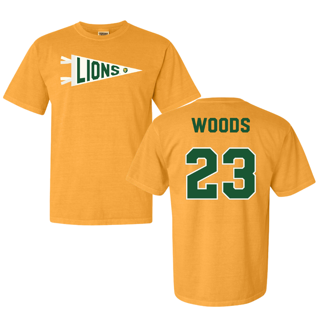 Southeastern Louisiana University Baseball Gold Pennant Comfort Colors Tee - #23 Peyton Woods