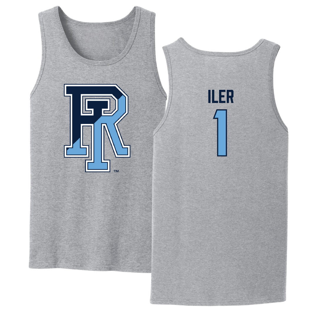 University of Rhode Island Lacrosse Sport Gray Tank Top - #1 Madison Iler